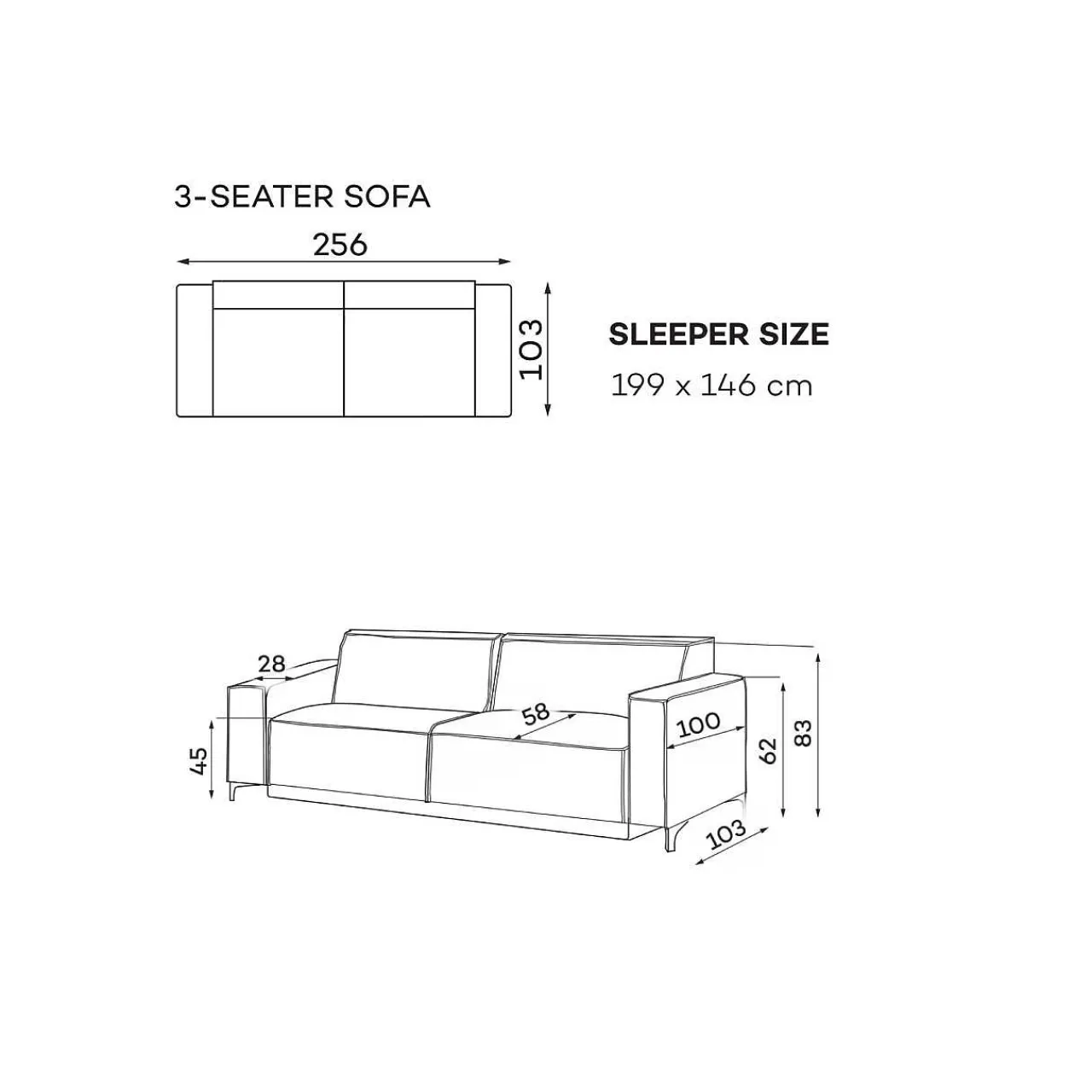 befame Bettsofa Creo Kingston 09 A 256> Bettsofas