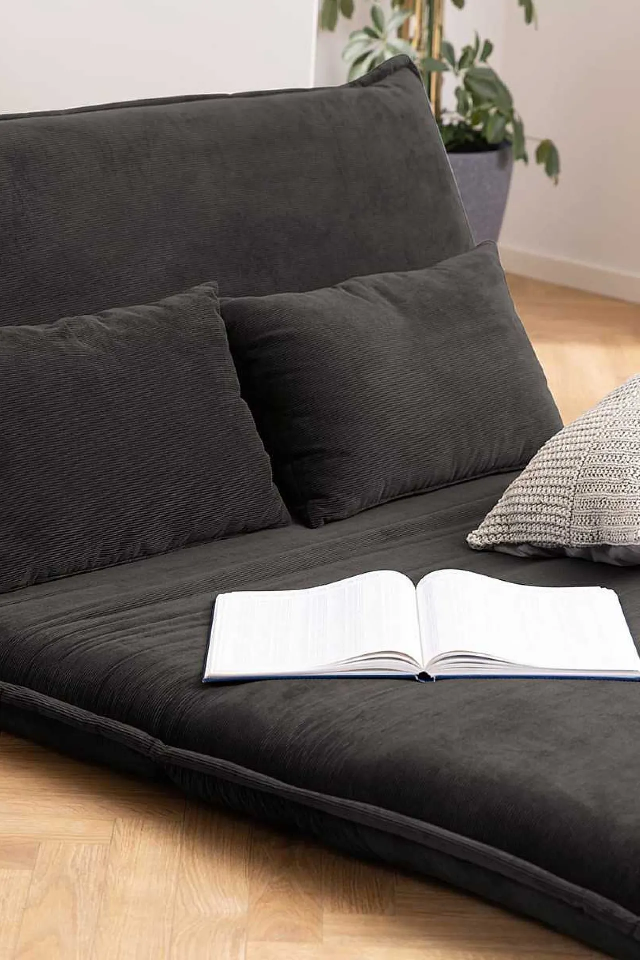 mutoni scandi Bettsofa Hadley Wind Anthrazit 150> Bettsofas