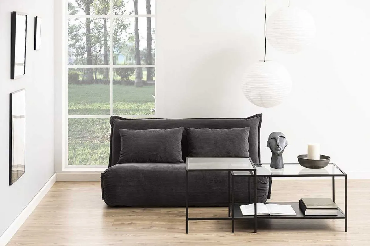 mutoni scandi Bettsofa Hadley Wind Anthrazit 150> Bettsofas