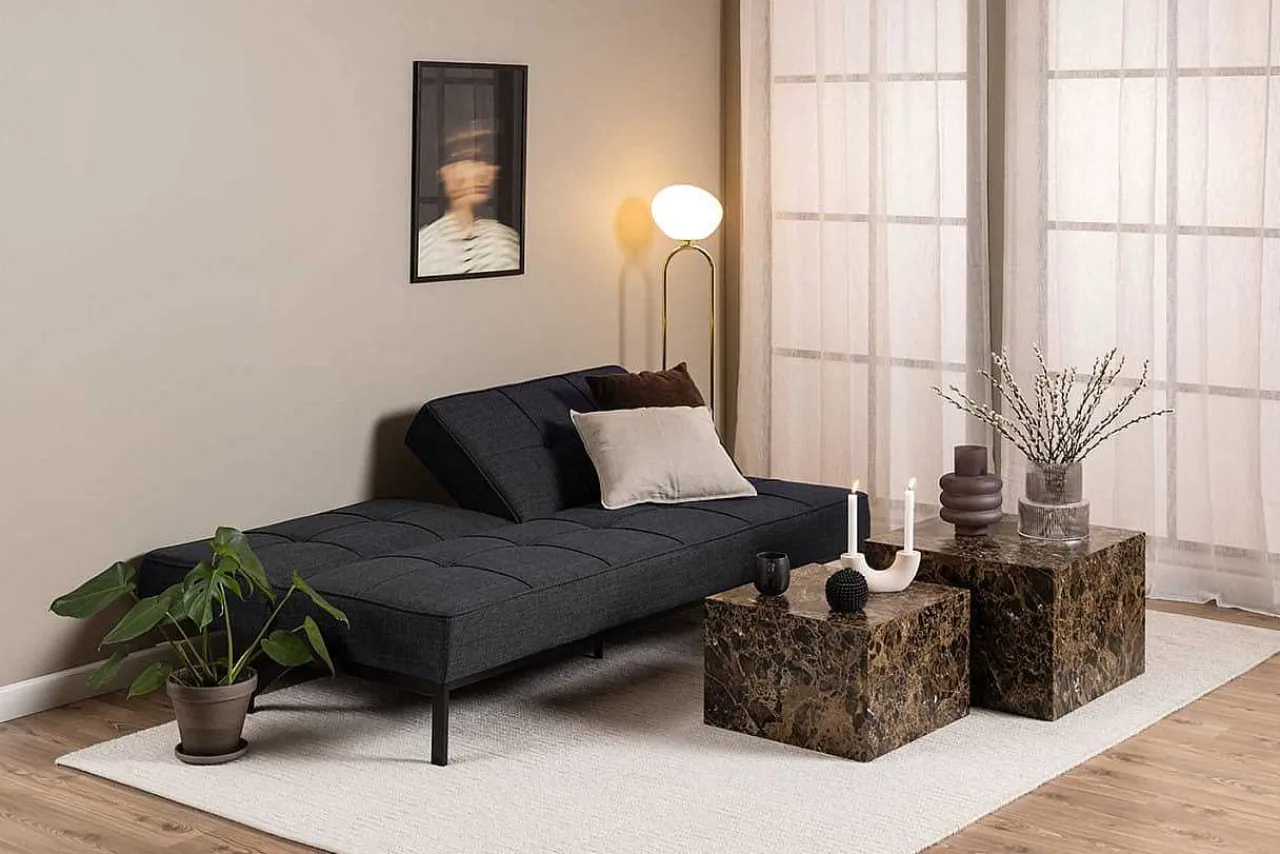 mutoni scandi Bettsofa Pepe Dunkelgrau 198> Bettsofas