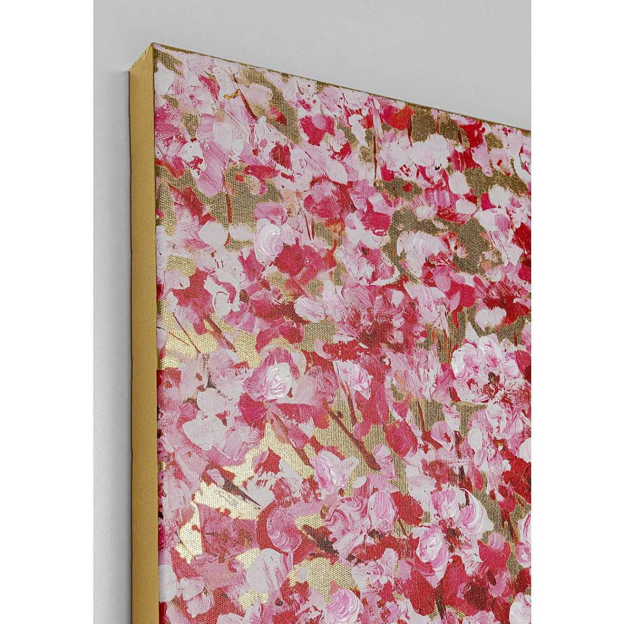 KARE Design Bild Touched Flower Couple Gold Pink 100X80Cm> Ölbilder