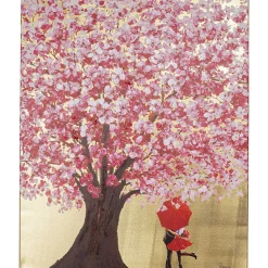 KARE Design Bild Touched Flower Couple Gold Pink 100X80Cm><noscript><img width=
