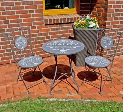 mutoni pleasure Bistro-Set Royal Stahl Grau><noscript><img width=