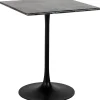 Richmond Interiors Bistrotisch Carlten Marmor Schwarz Quadratisch 65> Bistrotische