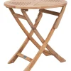 mutoni living Bistrotisch Folding Rund Teak 65X65> Garten Klapptische