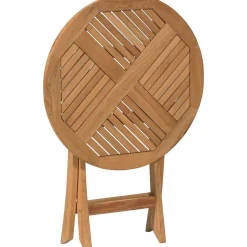mutoni living Bistrotisch Folding Rund Teak 65X65> Garten Klapptische