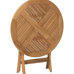 mutoni living Bistrotisch Folding Rund Teak 80X80> Garten Klapptische