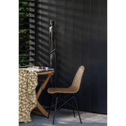 mutoni living Bistrotisch Folding Rund Teak 80X80><noscript><img width=