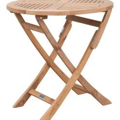 mutoni living Bistrotisch Folding Rund Teak 80X80><noscript><img width=