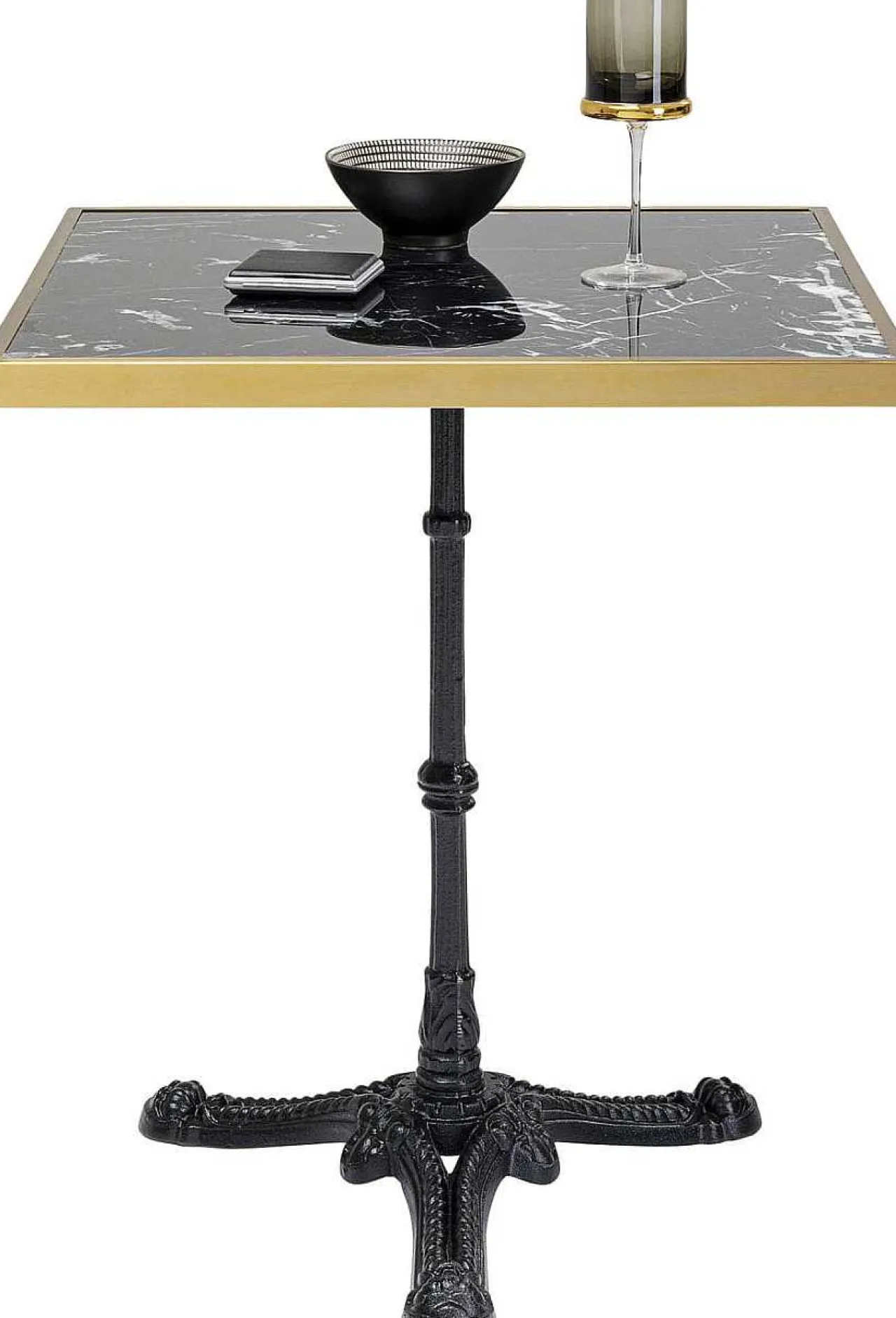 KARE Design Bistrotisch Kaffeehaus Rim Square Schwarz 57X57Cm> Bistrotische