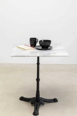 KARE Design Bistrotisch Kaffeehaus Square Weiss 60X60><noscript><img width=