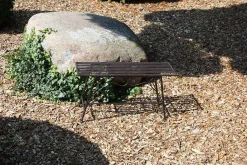 mutoni pleasure Blumenbank Lorin Stahl Schwarzbraun 83> Gartendeko