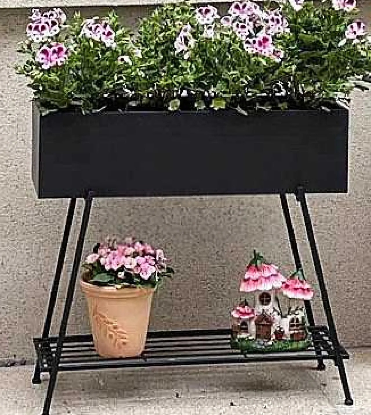 mutoni pleasure Blumenkasten Jasmin Stahl Anthrazit> Gartenvasen Und Pflanzkübel