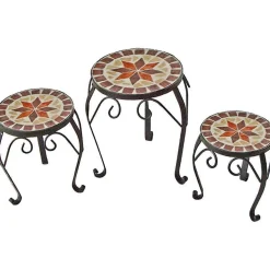 mutoni pleasure Blumenstander Fuji Mosaik Rund (3-Er Set)> Gartendeko