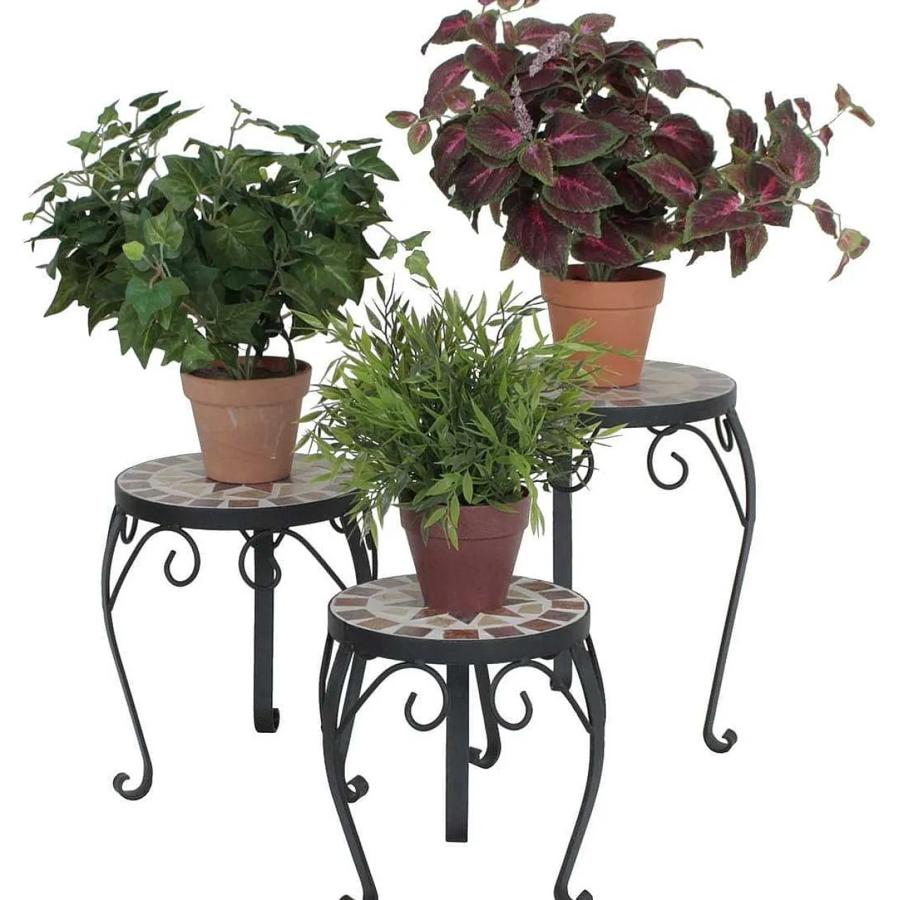 mutoni pleasure Blumenstander Fuji Mosaik Rund (3-Er Set)> Gartendeko