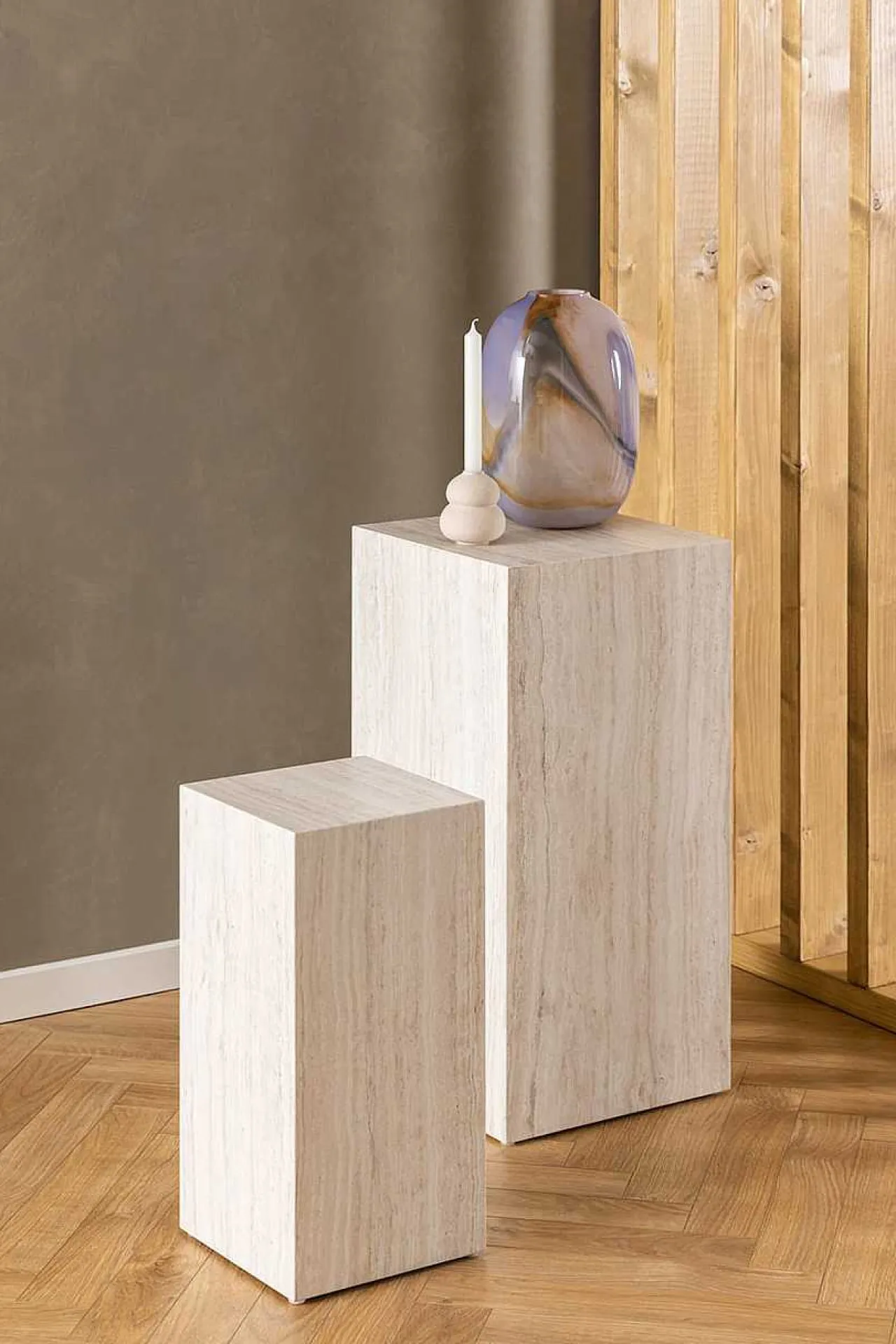 mutoni scandi Blumenstander Roupy Beige (2-Er Set)> Wohnaccessoires
