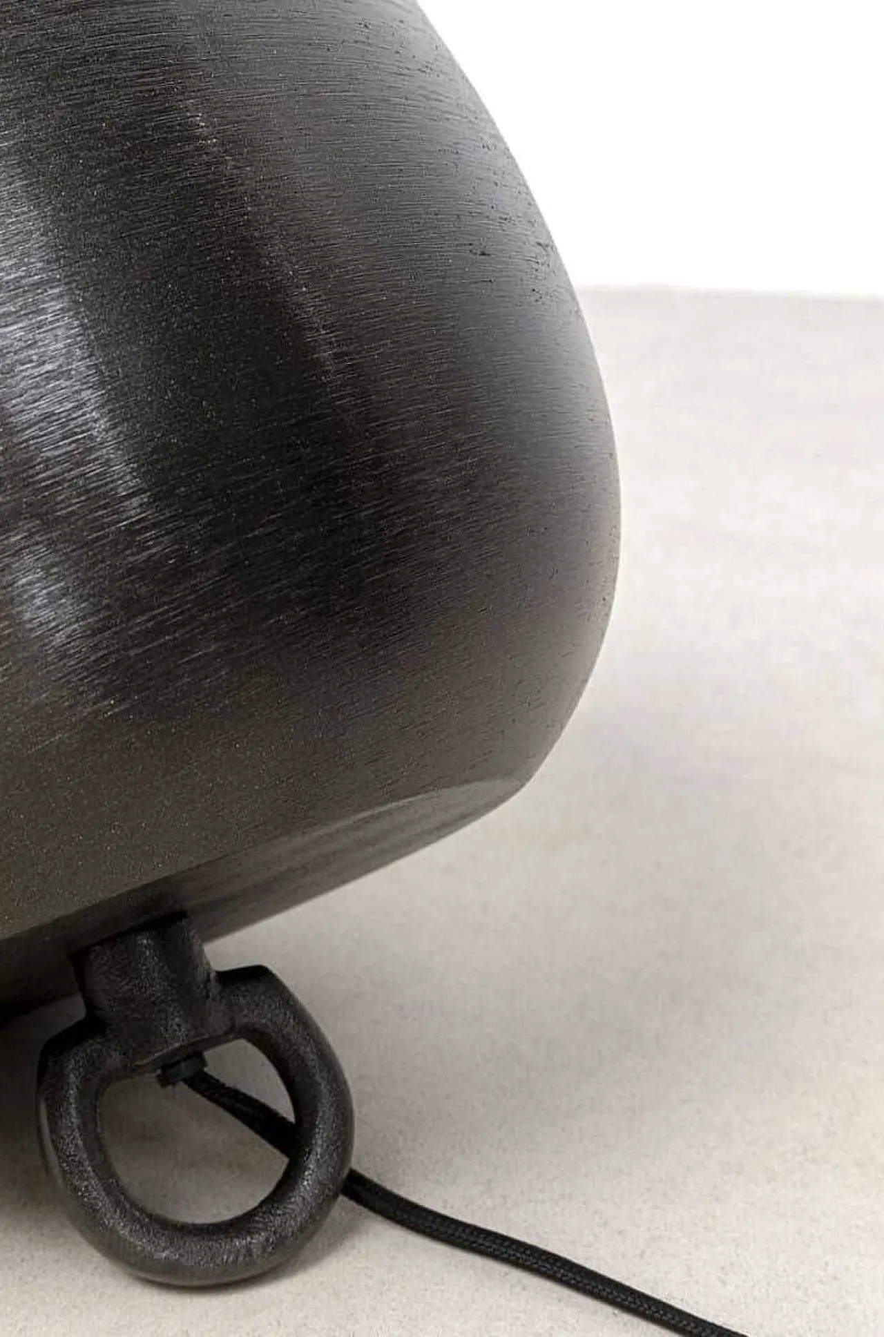 KARE Design Bodenleuchte Apollon Smooth Schwarz Rund 28> Bodenleuchten