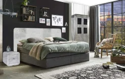 mutoni sweet home Boxspringbett Mit Kopfteil Aero Dunkelgrau 220><noscript><img width=