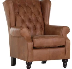 mutoni prime Chesterfield Ohrensessel Chelsea Cognac> Ohrensessel