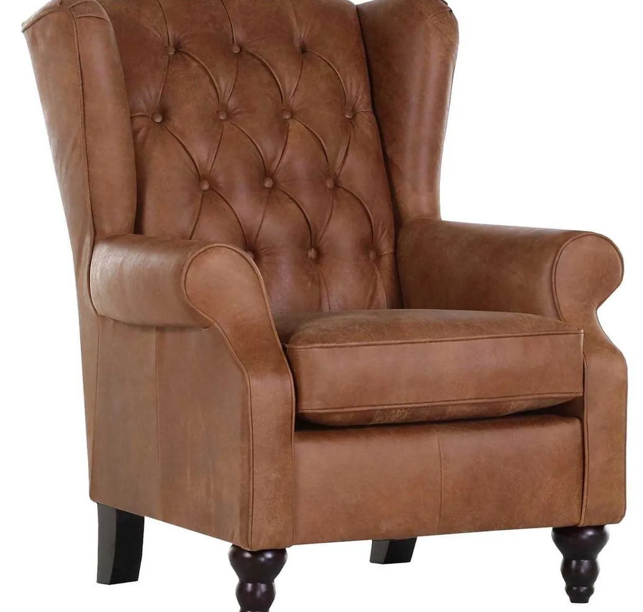 mutoni prime Chesterfield Ohrensessel Chelsea Cognac> Ohrensessel