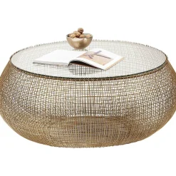 KARE Design Couchtisch Cesta Gold> Couchtische