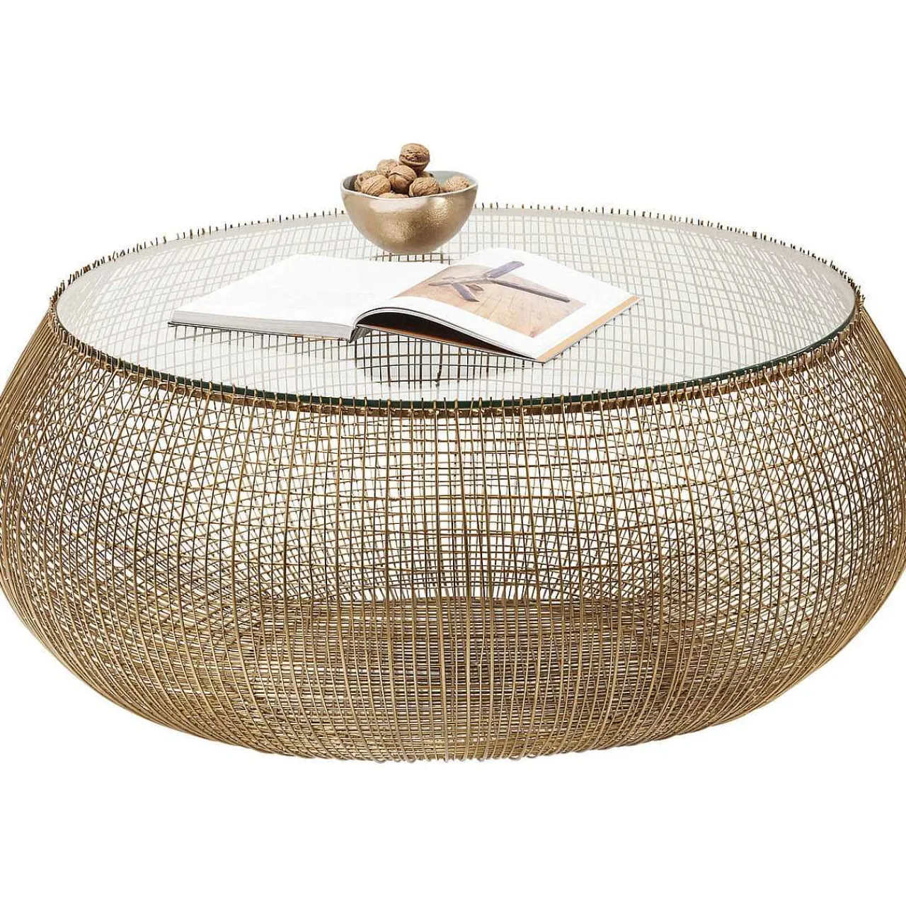 KARE Design Couchtisch Cesta Gold> Couchtische
