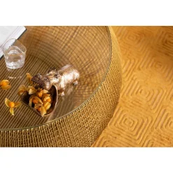 KARE Design Couchtisch Cesta Gold> Couchtische