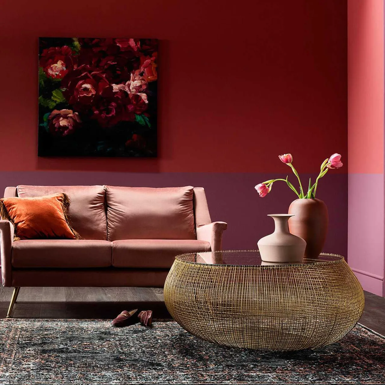KARE Design Couchtisch Cesta Gold> Couchtische