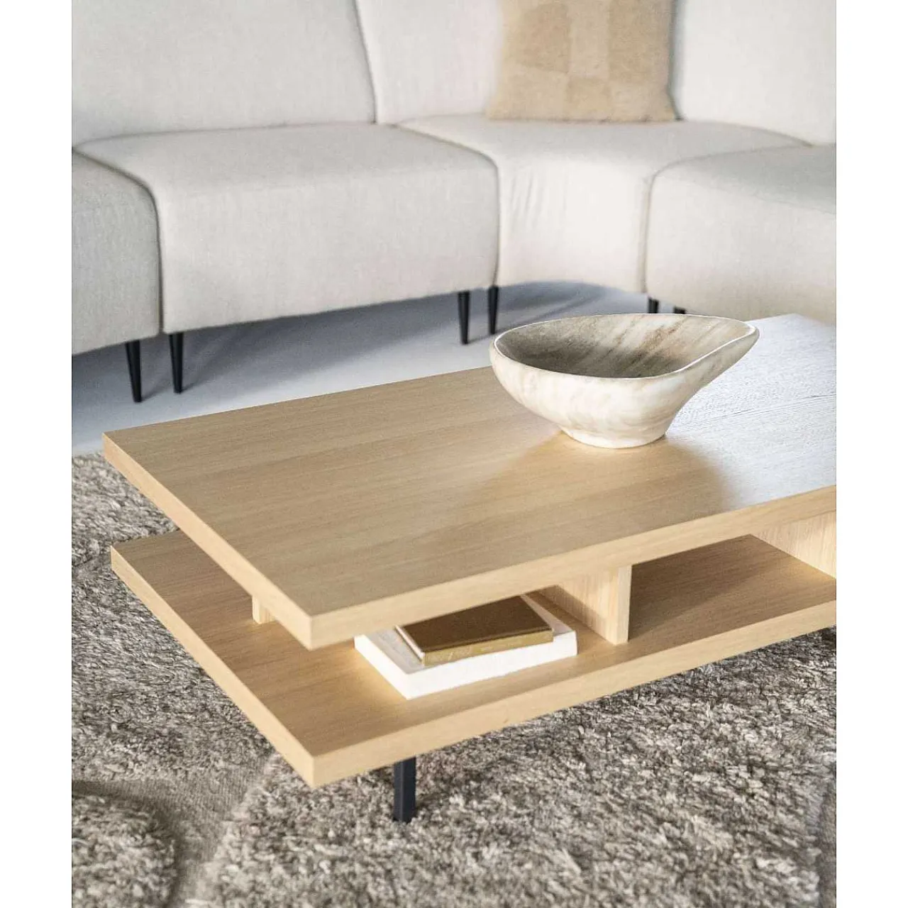 Eleonora Couchtisch Eiche 120X60> Wohnzimmer