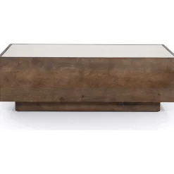 Eleonora Couchtisch Hazel Mango Marmor 110X60> Wohnzimmer