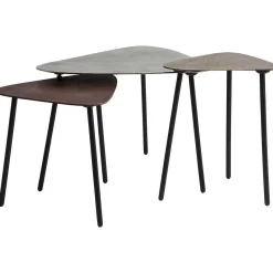 KARE Design Couchtisch Loft Triangle Vintage (3/Set)> Couchtische