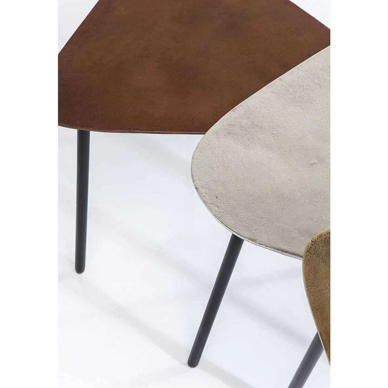 KARE Design Couchtisch Loft Triangle Vintage (3/Set)> Couchtische