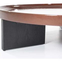 Eleonora Couchtisch Mayson Rot 120> Wohnzimmer