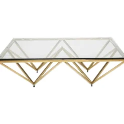 KARE Design Couchtisch Network Gold 105X105Cm><noscript><img width=