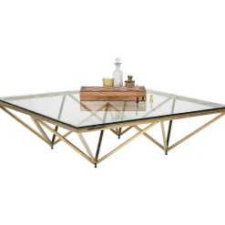 KARE Design Couchtisch Network Gold 105X105Cm><noscript><img width=