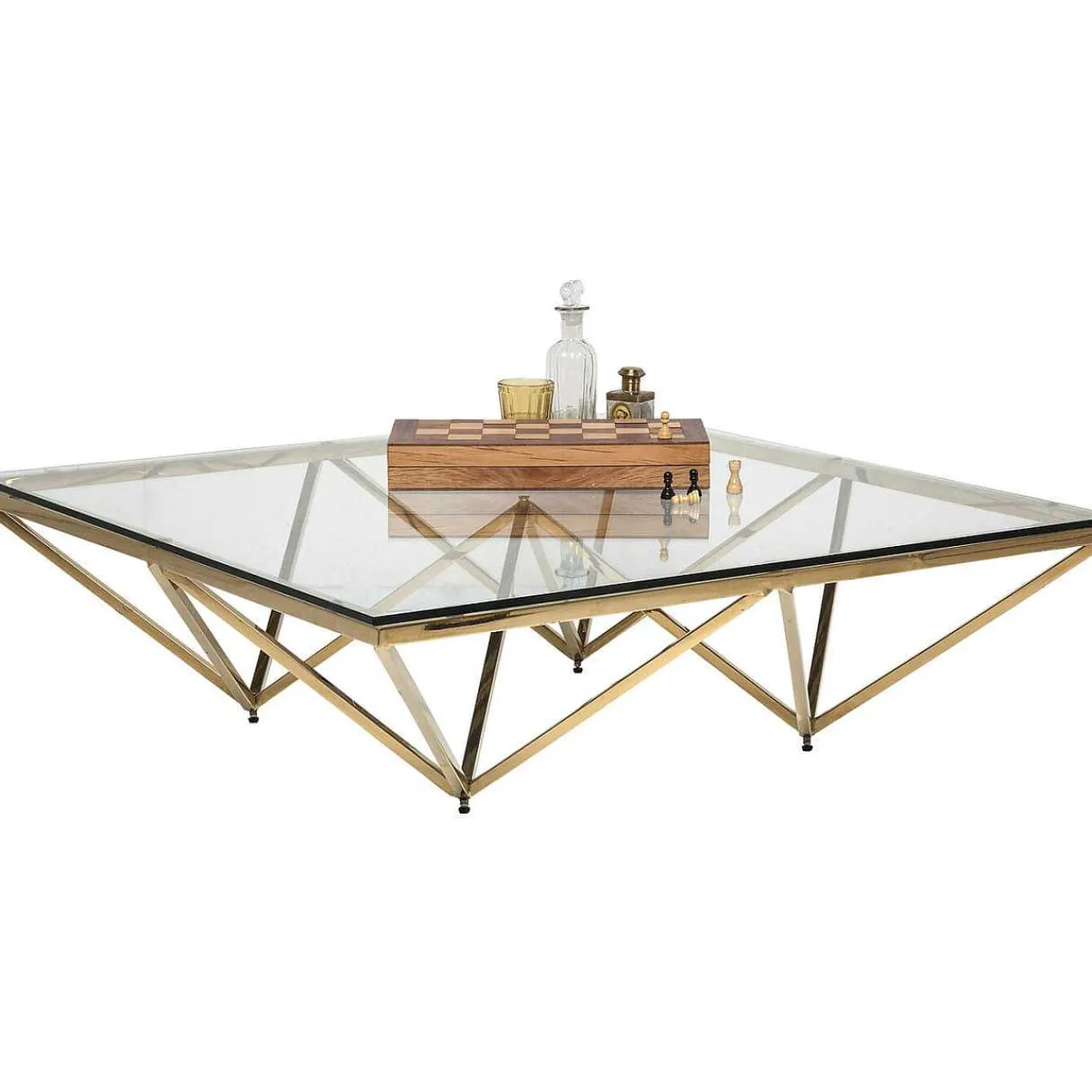 KARE Design Couchtisch Network Gold 105X105Cm> Couchtische