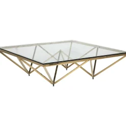 KARE Design Couchtisch Network Gold 105X105Cm><noscript><img width=