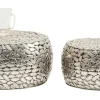 KARE Design Couchtisch Pebbles Deluxe Silber (2/Set)> Couchtische