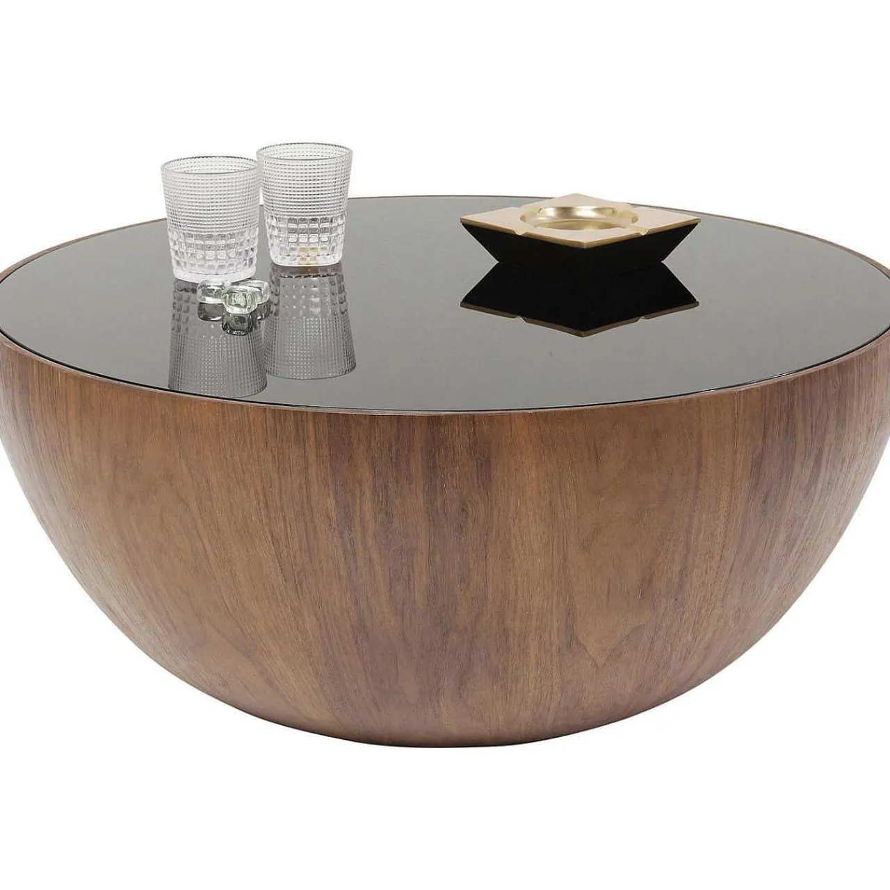 KARE Design Couchtisch Tear Drops Walnuss O80Cm> Couchtische