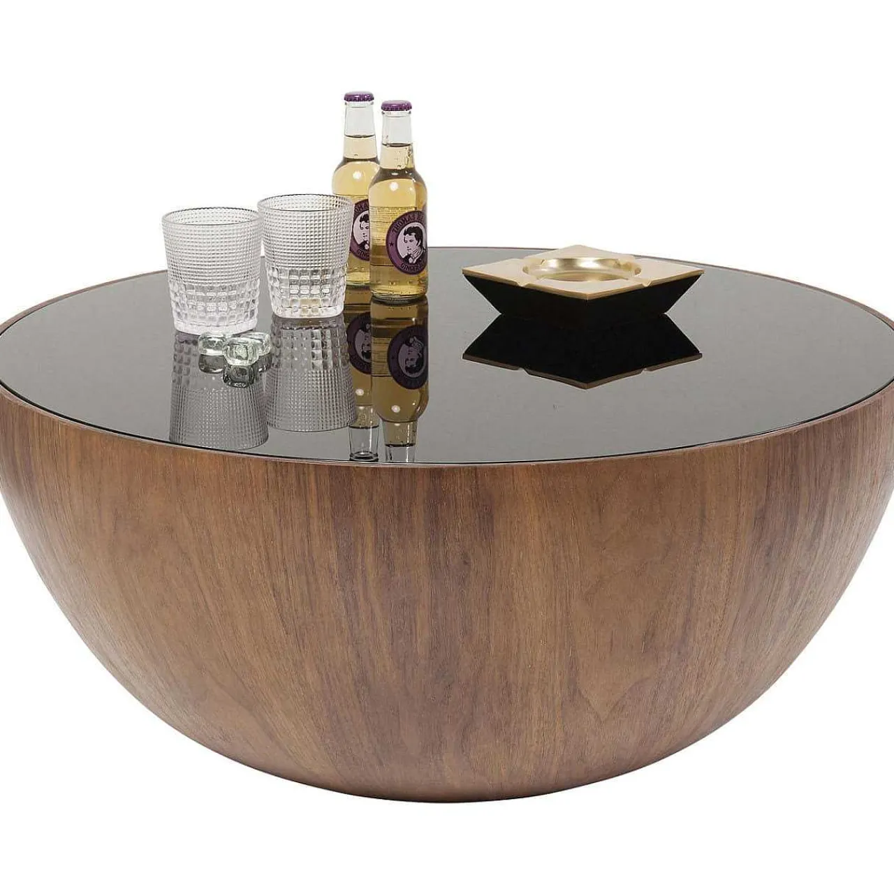 KARE Design Couchtisch Tear Drops Walnuss O80Cm> Couchtische