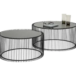 KARE Design Couchtisch Wire Black (2Er-Set)><noscript><img width=