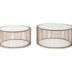KARE Design Couchtisch Wire Copper (2/Set)><noscript><img width=