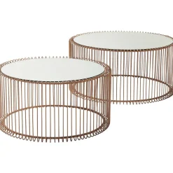 KARE Design Couchtisch Wire Copper (2/Set)><noscript><img width=