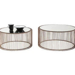 KARE Design Couchtisch Wire Copper (2/Set)><noscript><img width=