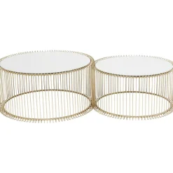 KARE Design Couchtisch Wire Messing (2/Set)> Couchtische