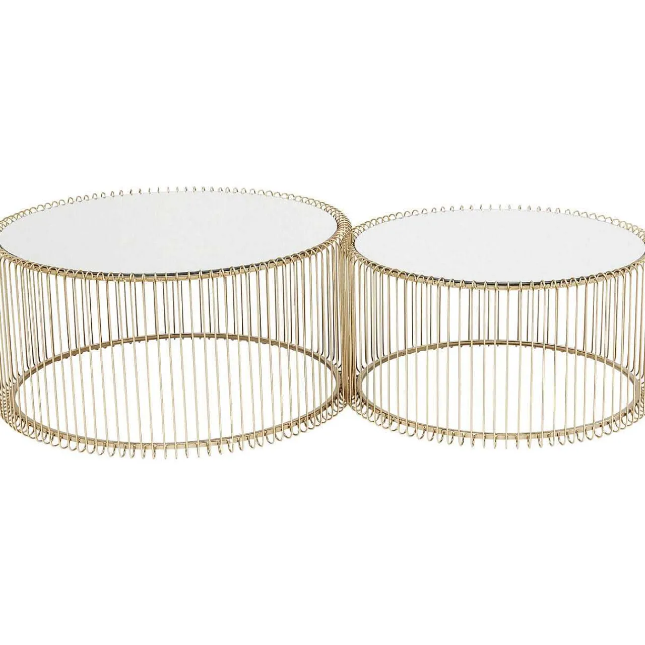 KARE Design Couchtisch Wire Messing (2/Set)> Couchtische
