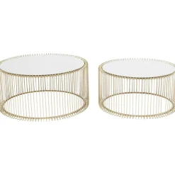 KARE Design Couchtisch Wire Messing (2/Set)> Couchtische