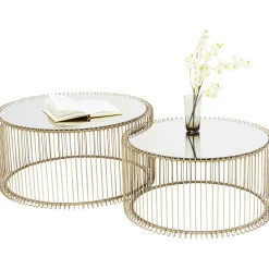 KARE Design Couchtisch Wire Messing (2/Set)><noscript><img width=
