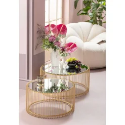 KARE Design Couchtisch Wire Messing (2/Set)><noscript><img width=