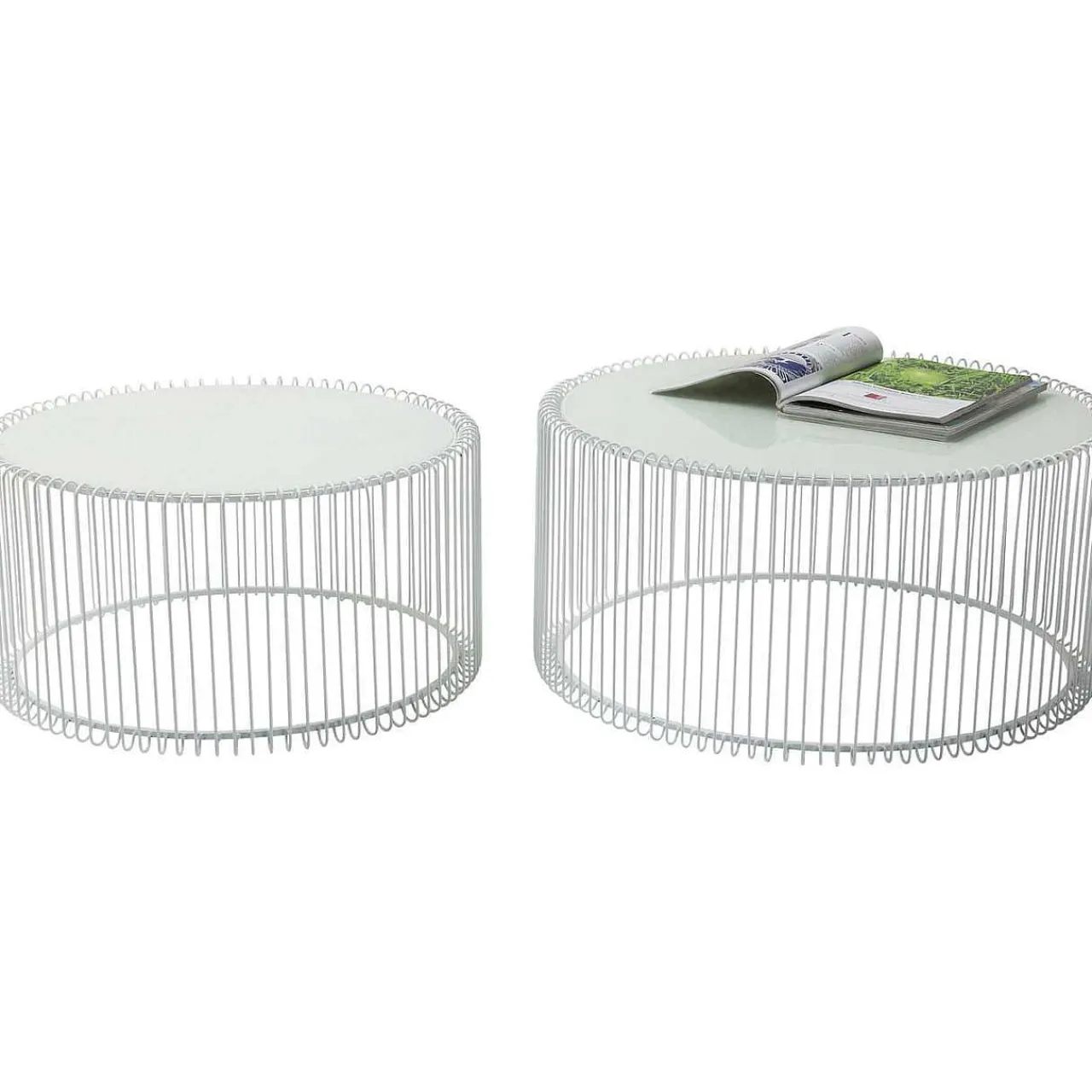 KARE Design Couchtisch Wire White (2/Set)> Couchtische